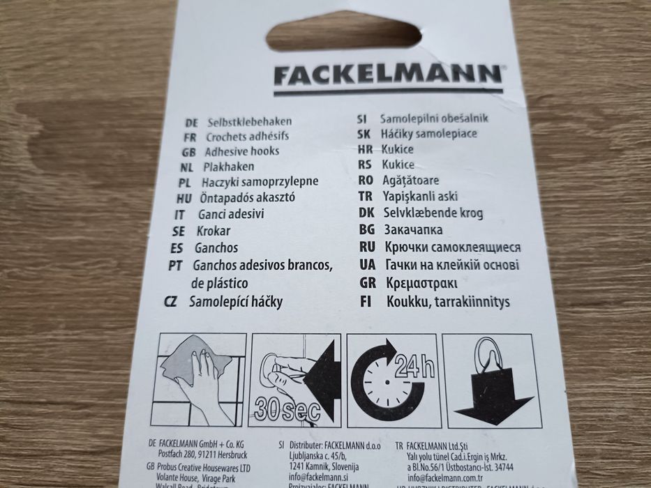 Haczyki samoprzylepne zielone