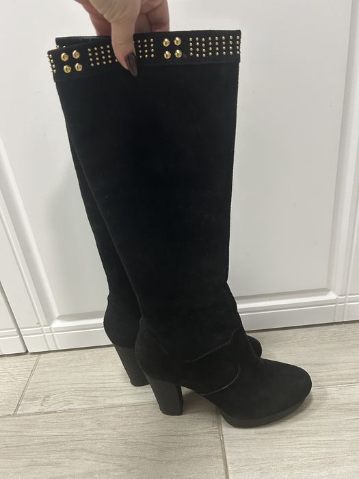 Чоботи натуральна замша braska