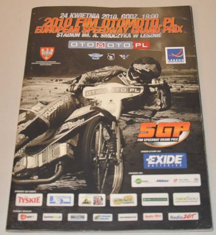 Program żużlowy Leszno SGP 2010 z czteroma  autografami akredytacja