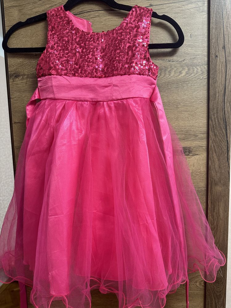Сукня святкова рожева 104-110