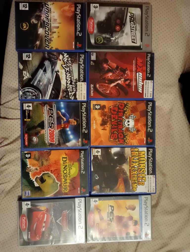 PlayStation 2 com 10 jogos