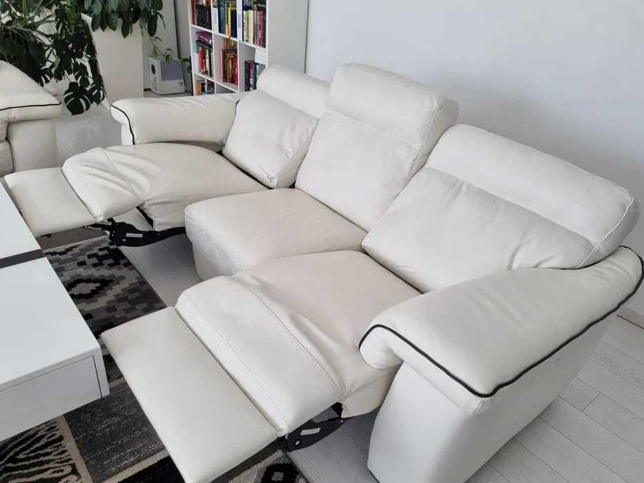 Piękna sofa Natuzzi telewizyjna z funkcją relax