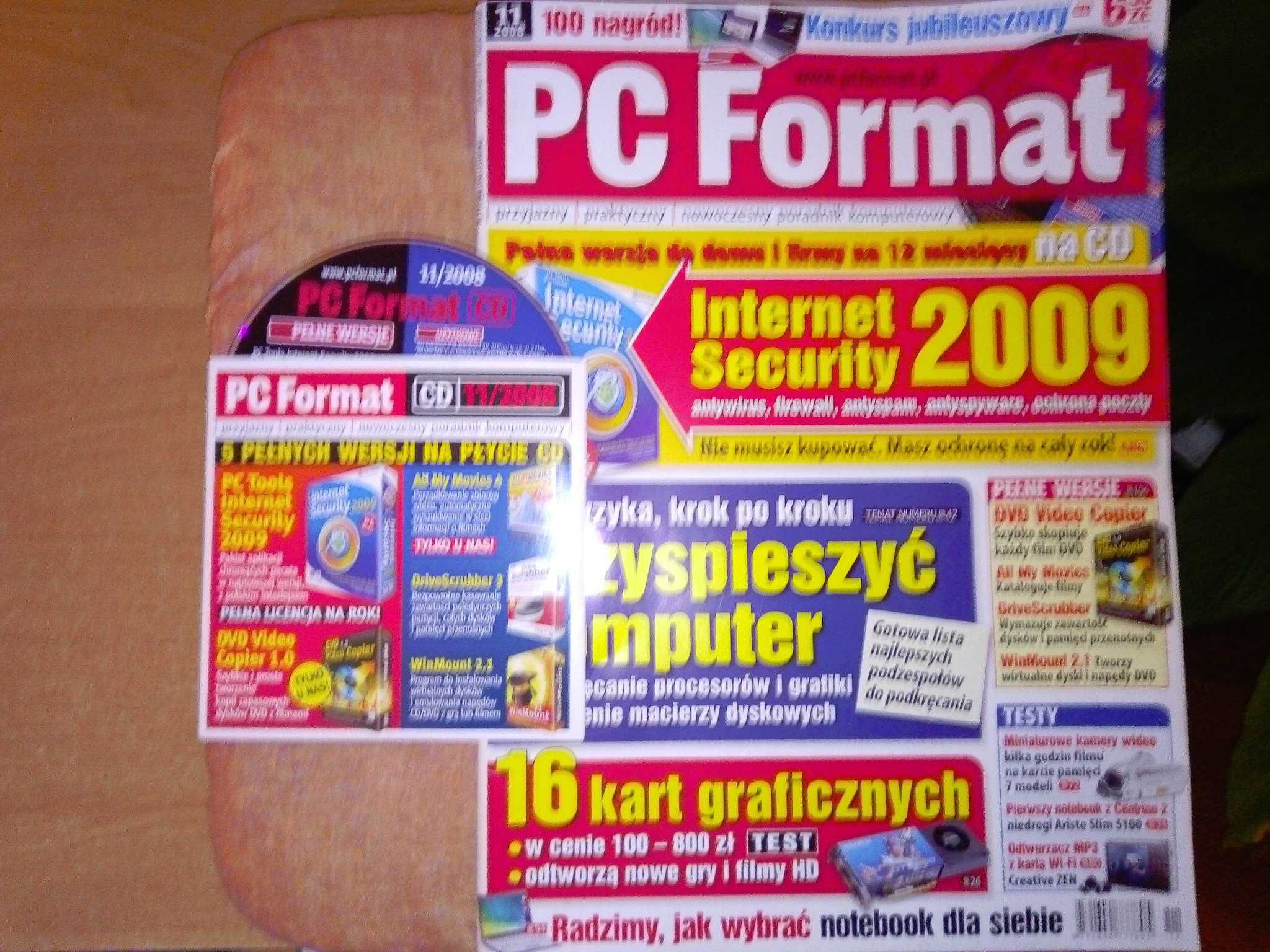 PC Format 11 2008 listopad (99) Gazeta + płyta CD Czasopismo