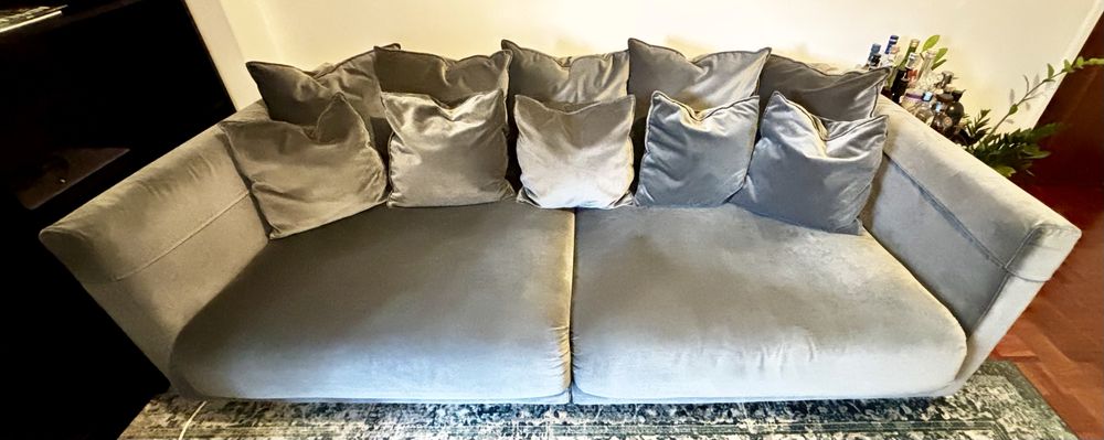 STOCKHOLM 2017 Sofá 3 lugares, Cinza escuro