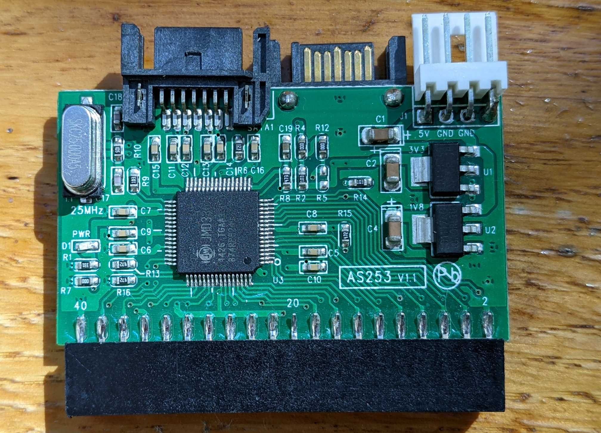 Двухсторонний IDE SATA адаптер