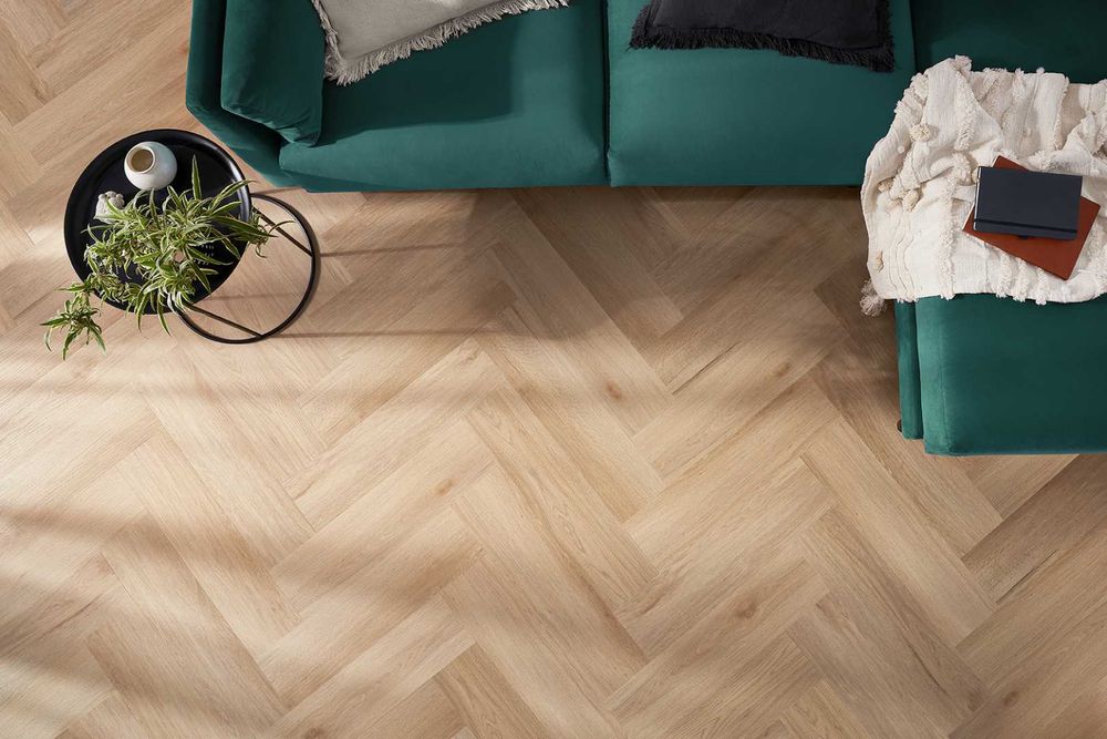 Panele winylowe ARBITON AMARON HERRINGBONE dąb Harlow jodełka CA158