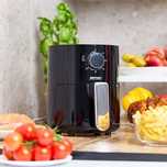 Frytkownica beztłuszczowa MPM MFR-12, 800 W, 2 l, czarna