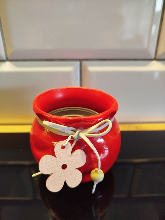 Mała osłonka doniczka ceramiczna