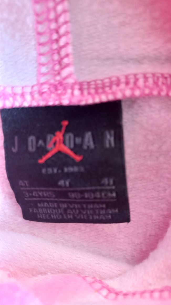 Różowa bluza Jordan dla  dziewczynki