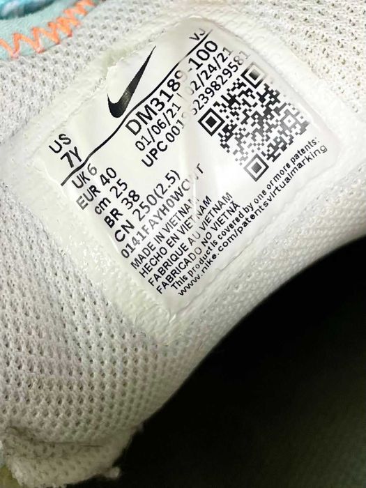 nike react vision gs white total orange як НОВІ!!! кросівки спортивні