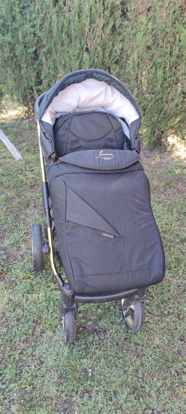 Wózek dziecięcy 4w1 Junama Diamond z bazą ISOFIX
