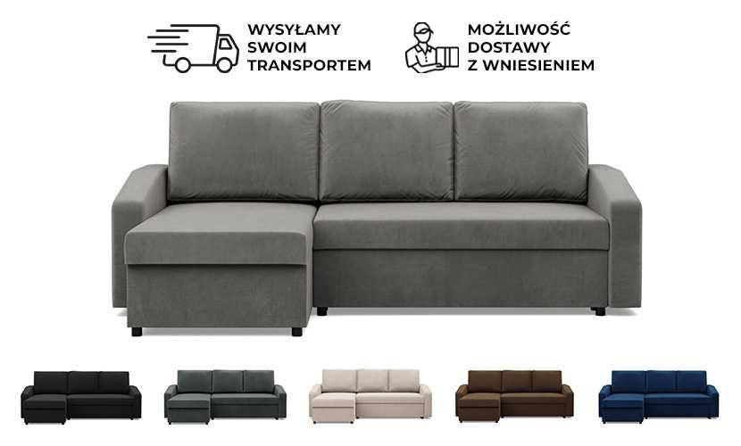 Narożnik z Funkcją Spania Neo 5 kolorów WYSYŁKA CAŁA POLSKA