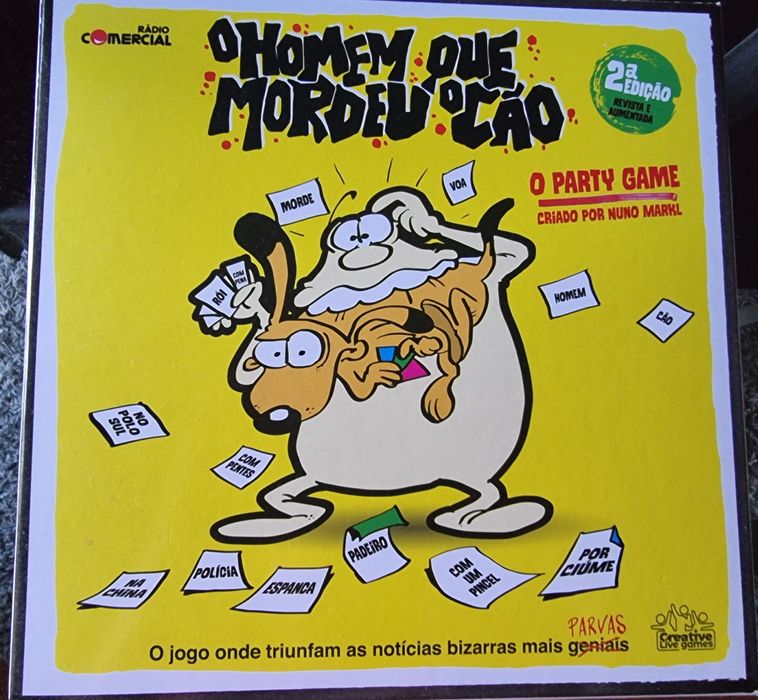 Jogo de tabuleiro "O Homem que Mordeu o Cão"