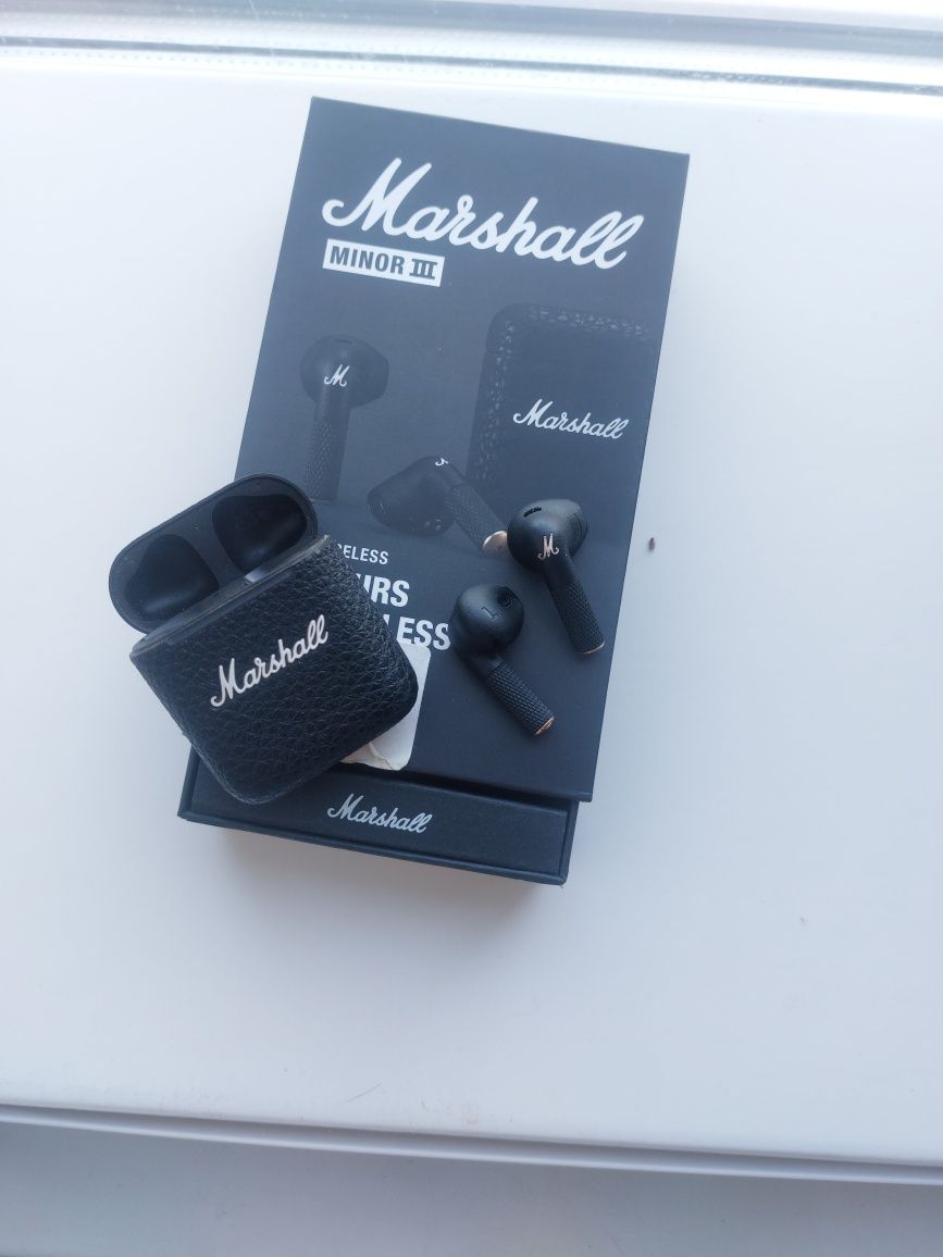 Навушники вкладиші бездротові TWS Marshall Minor III TWS Black