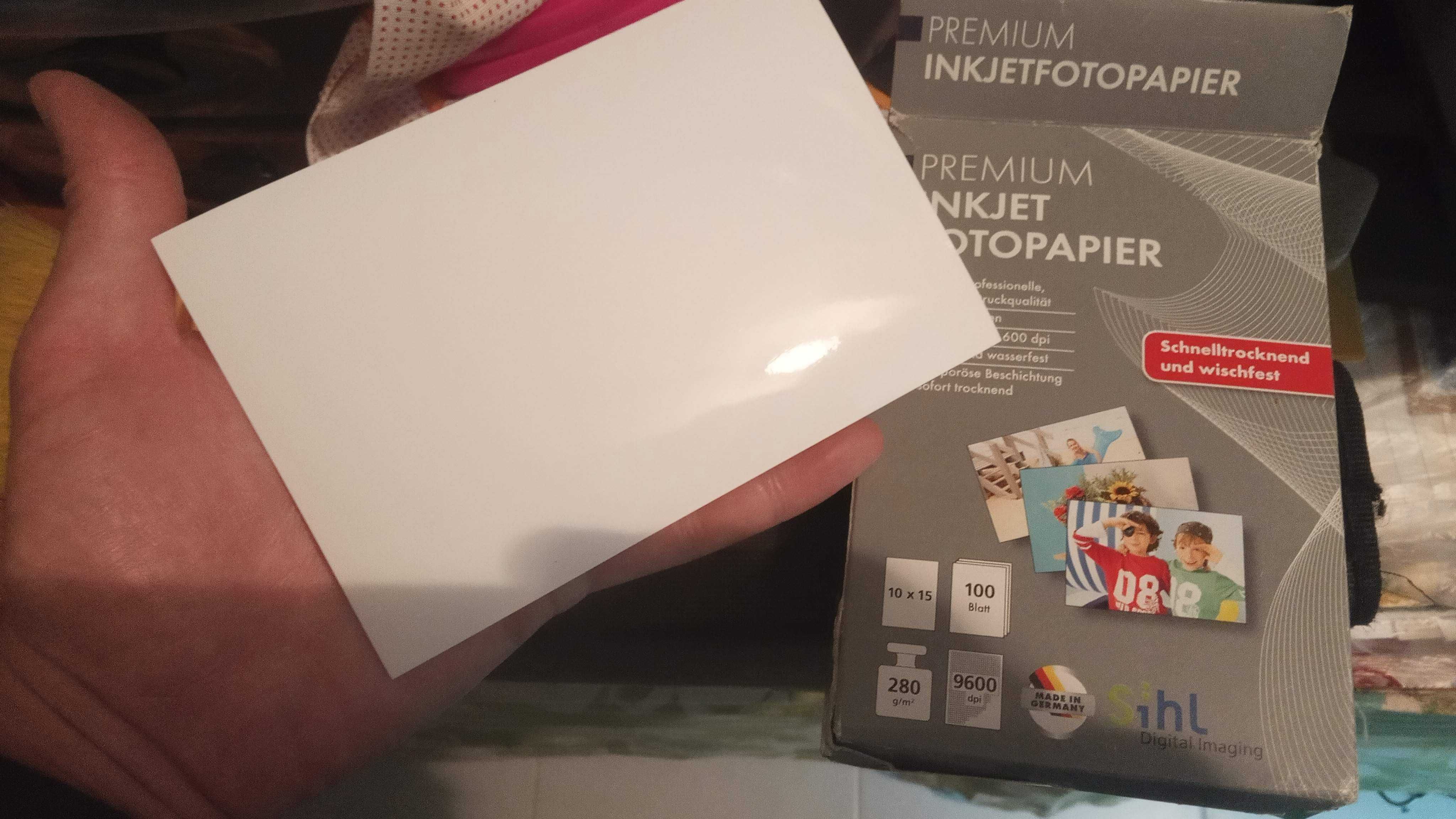 Papel de fotografia para imprimir PREMIUM 10cm x 15cm - 100 folhas
