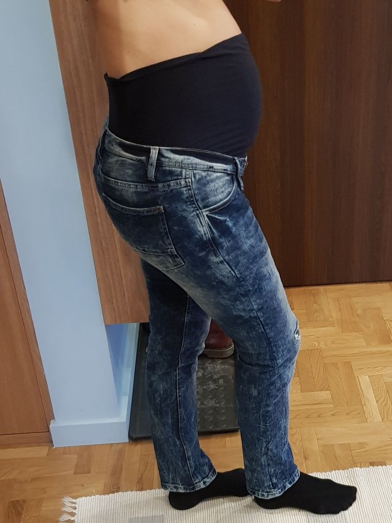 Spodnie ciążowe dla wysokiej