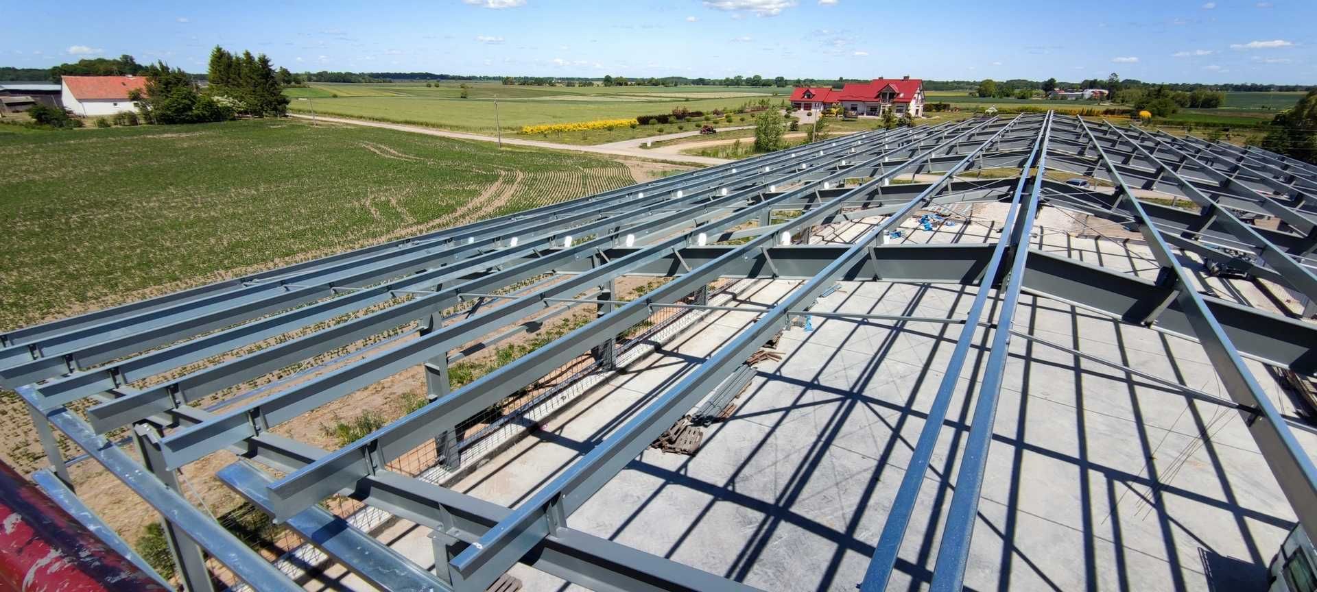 Konstrukcja stalowa hali. 24x49x6m. Producent. Bartoszyce.