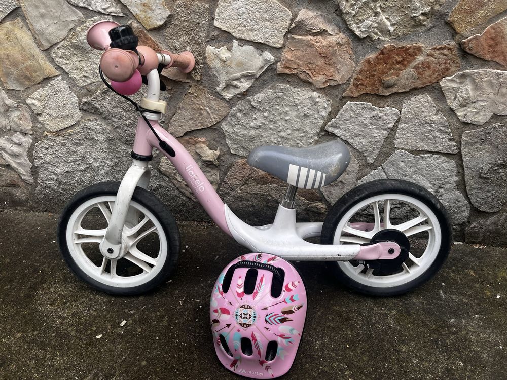 Rowerek biegowy lionelo plus kask