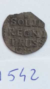 P M542, solid schilling szeląg Prusy 1720 stara moneta