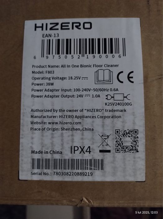 Mop bioniczny Hizero F803