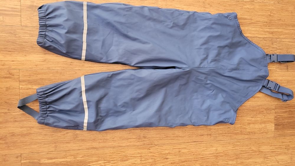 Gumowane spodnie przeciwdeszczowe unisex