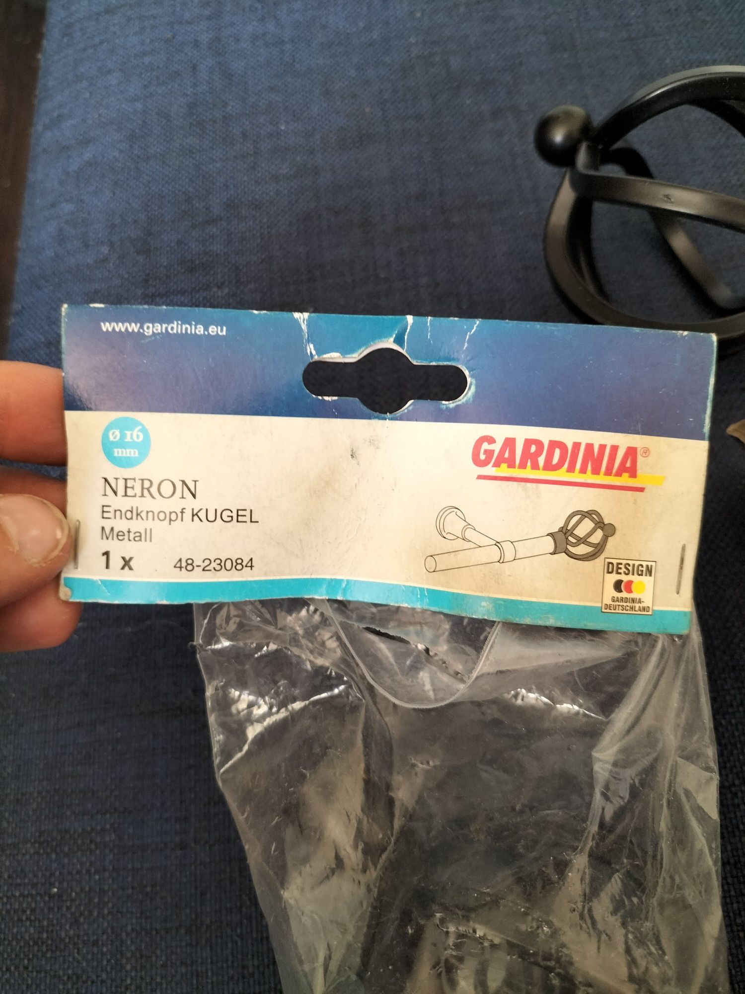 Gardinia Neron zakończenie do karnisza 4 szt. Metalowe 16mm