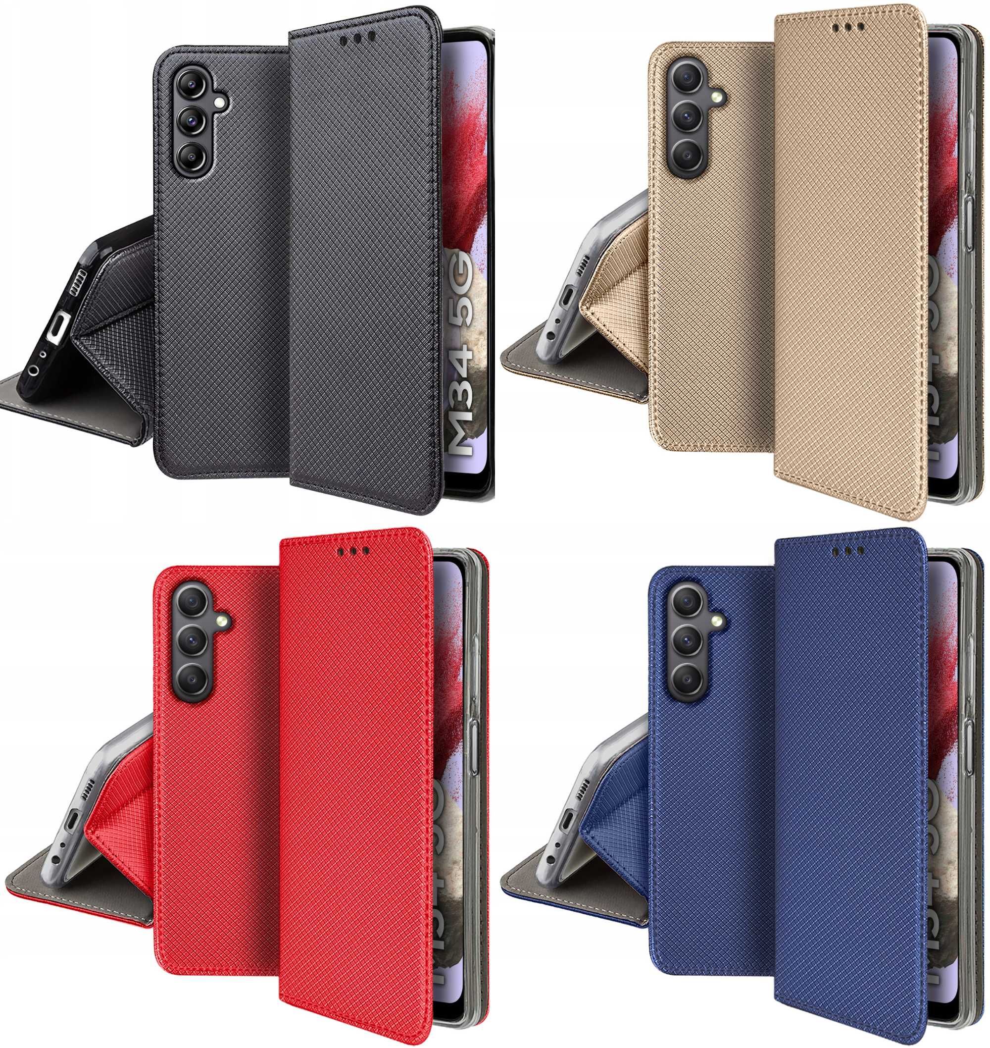 Etui Smart Magnet do Samsung Galaxy M34 5G + Szkło Hartowane