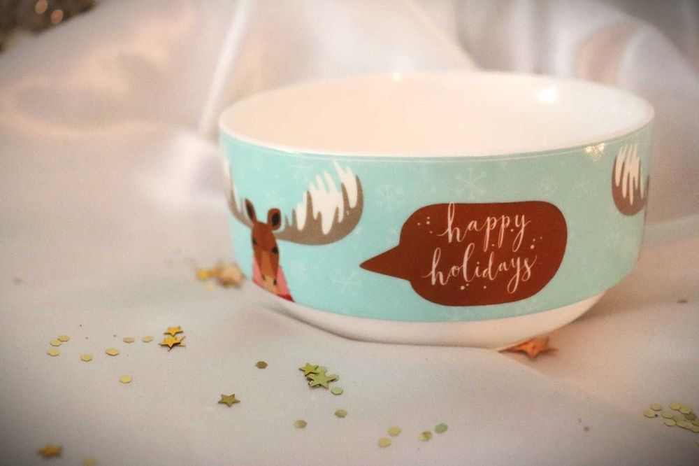 Tigela Porcelana tema Natal