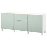 Aparador Ikea BESTÅ branco/verde
