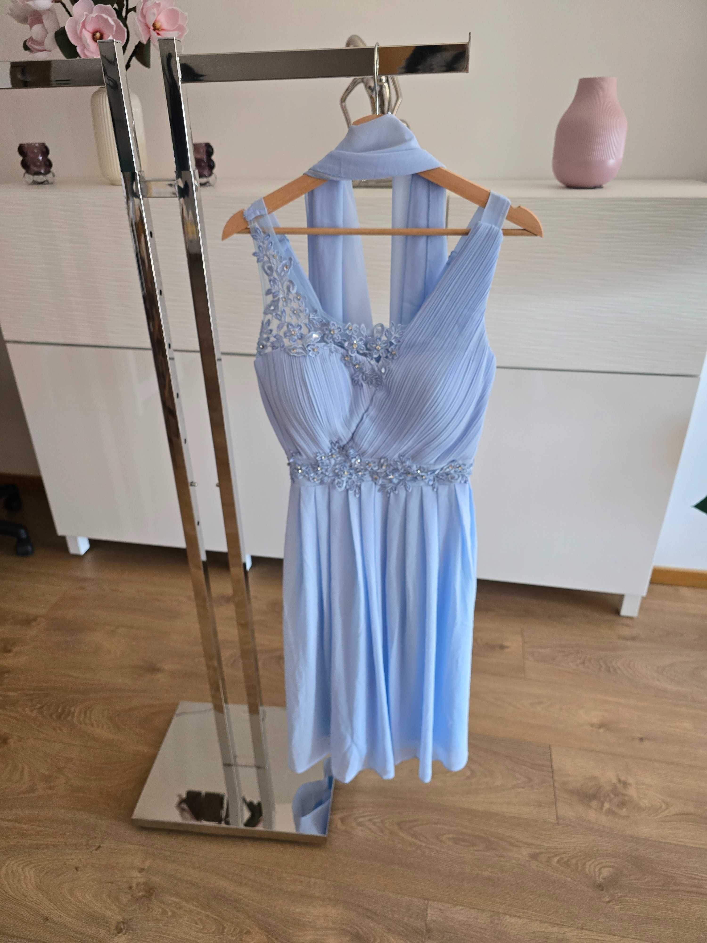 Vestido cerimonia azul