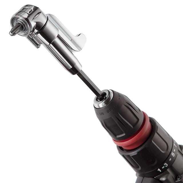 Кутовий адаптер для насадок викрутки 1/4" CrV INTERTOOL VT-0106