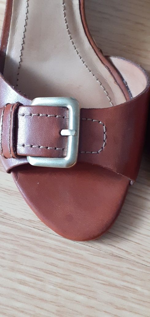 Koturny, sandały Zara, skórzane 37