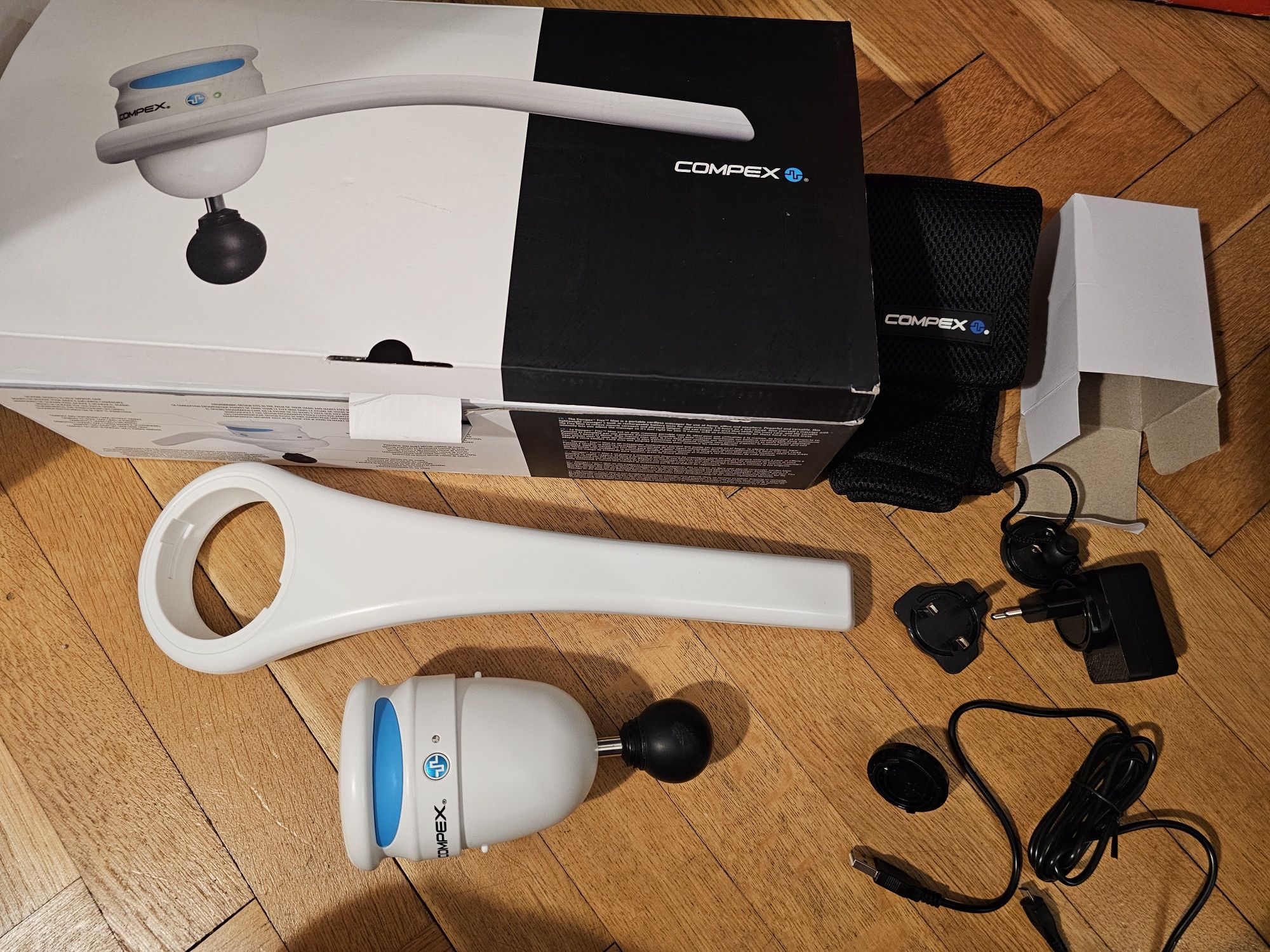 Compex Fixx Mini Stymulator mięśni biały Masażer Pistolet Ultra Fix