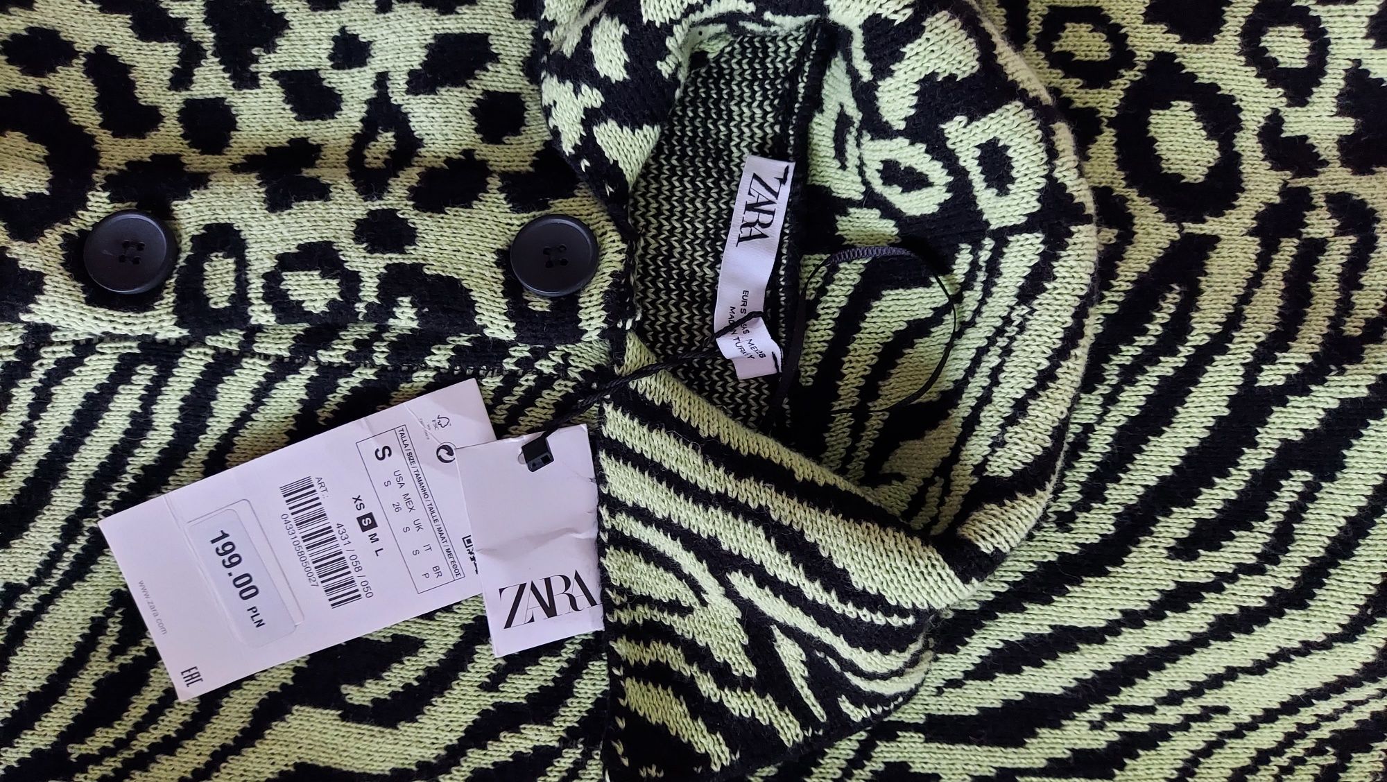 Sweter rozpinany Zara