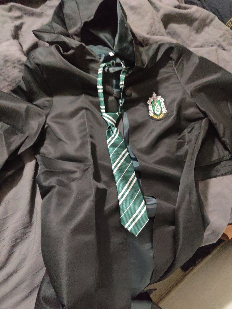 Strój Harry Potter Slytherin Hogwart szata kostium przebranie malfoy