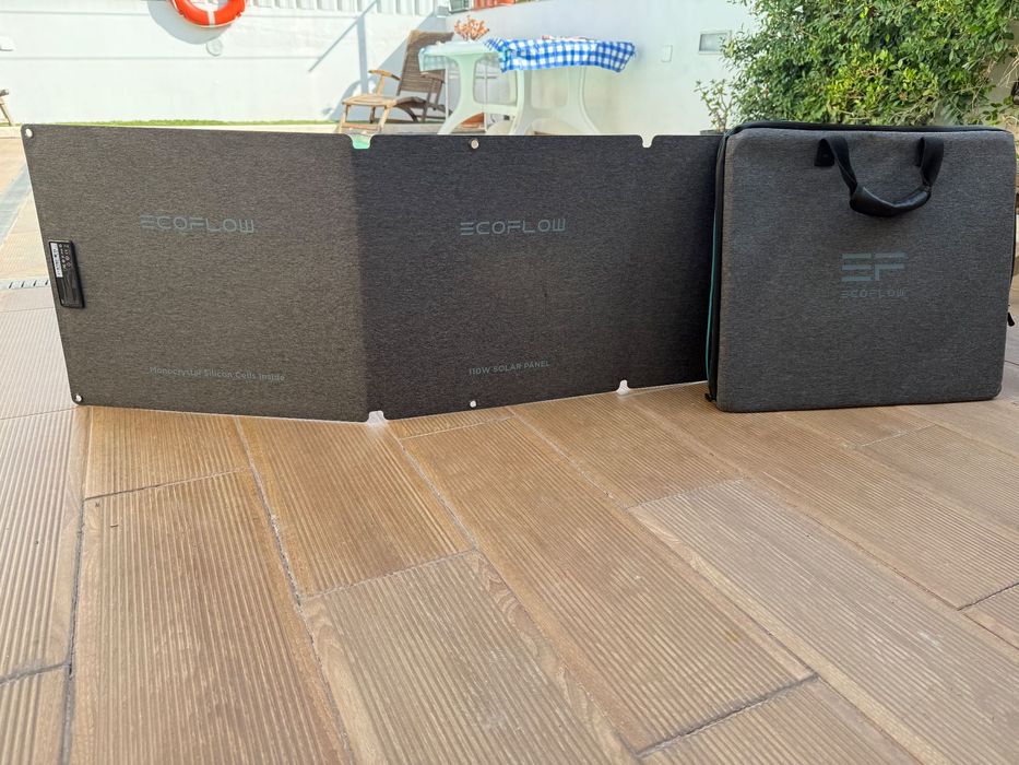 Painel solar 110W ECOFLOW Dobravel e Portátil com saco de transporte