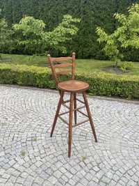 Krzesło barowe drewniane