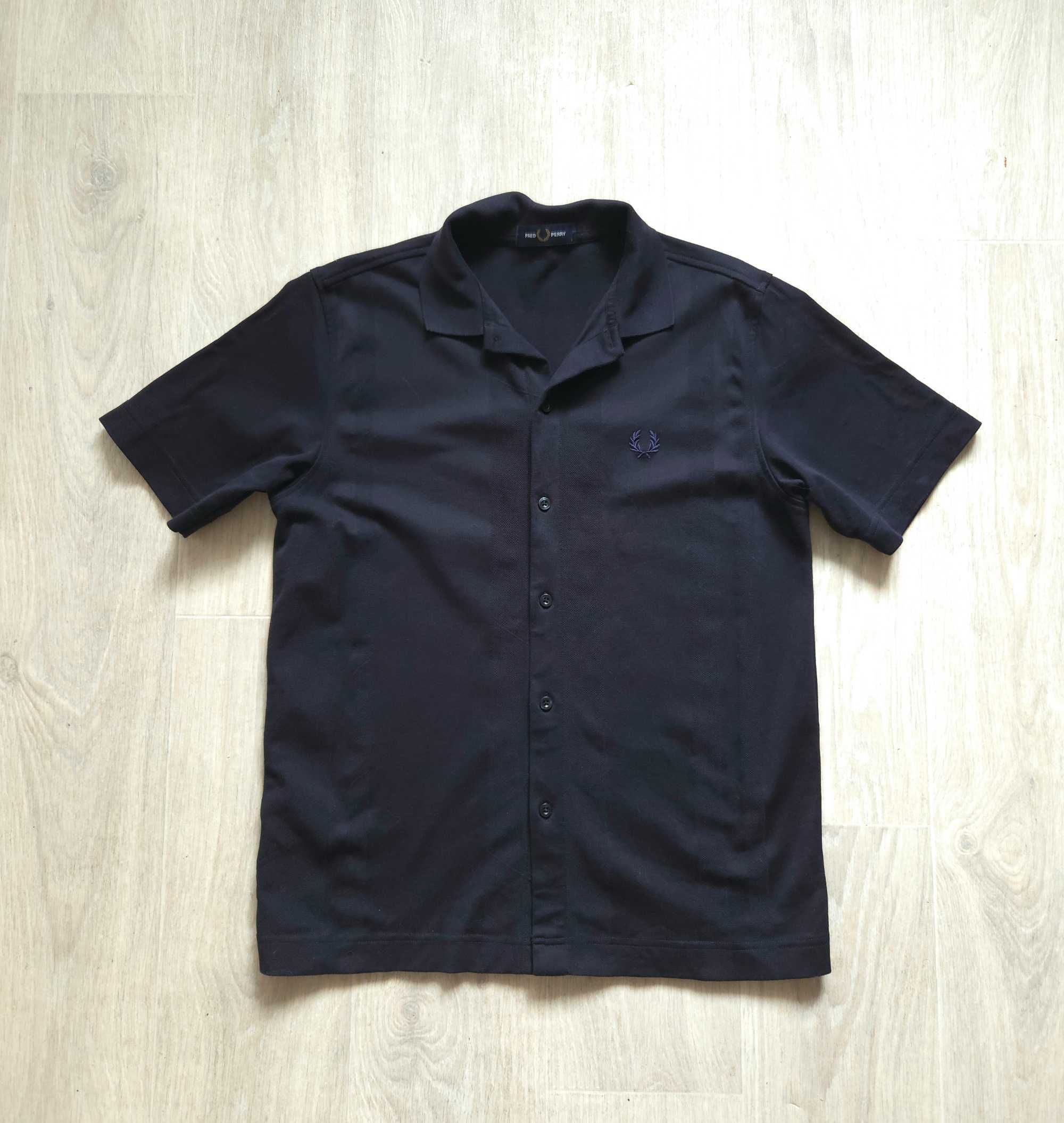 Fred Perry stripe button through polo рубашка поло