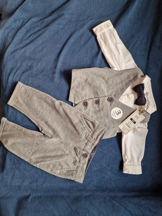 Nowy garnitur, ubranko na chrzest, smyk, cool club 62