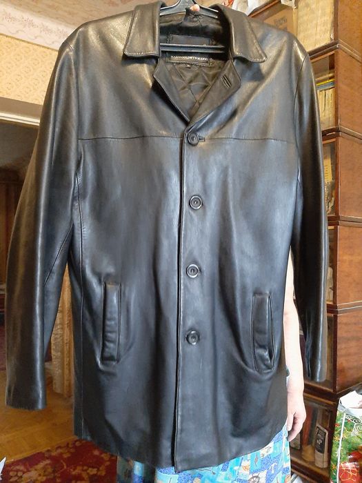 Кожаний пиджак,кожа лайка очень мягкая