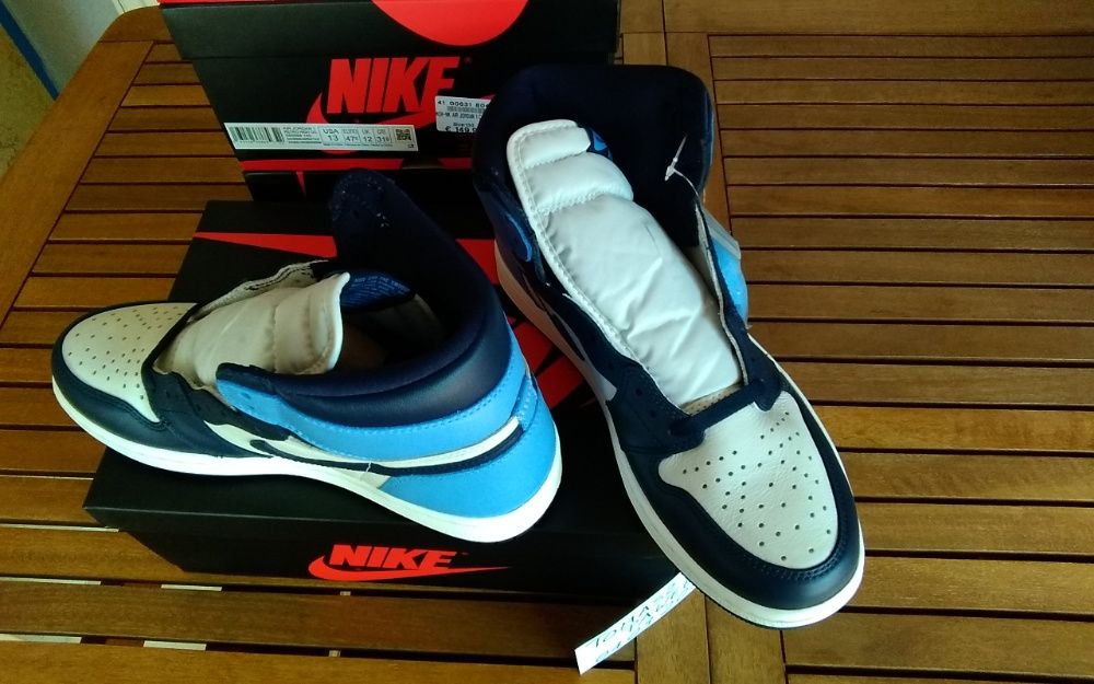 (r. Eur 42,5) Nike JORDAN 1 Retro High Obsidian UNC 555088,-140