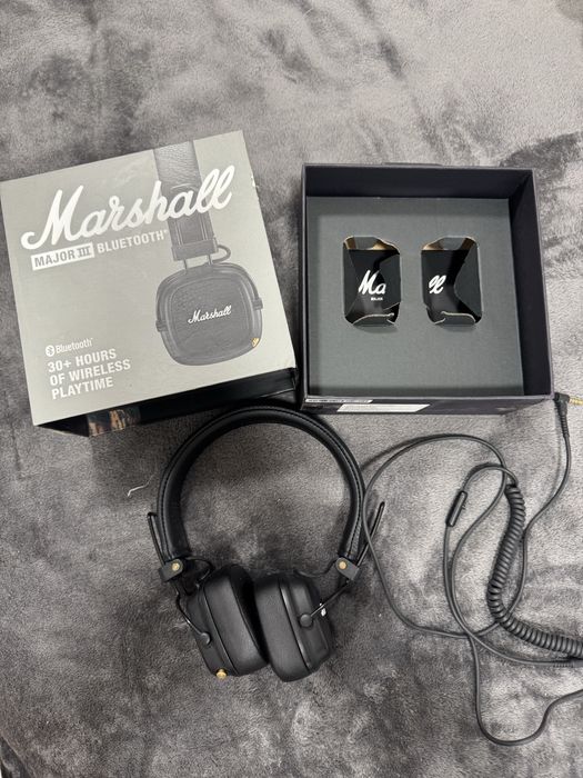 Навушники Marshall Major III 3 bluetooth+cable 3,5mm black