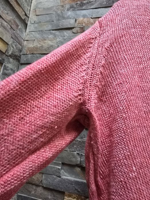 Sweter jasnoróżowy damski lniany Tatuum XL