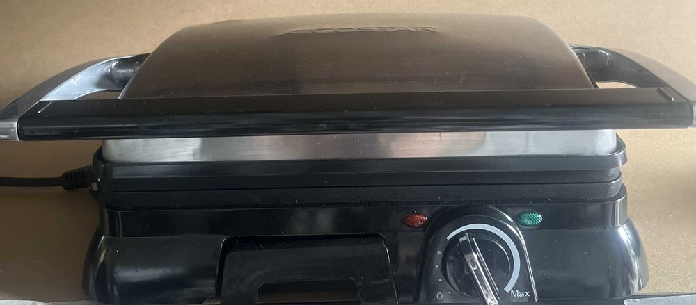 SOLIDNY Grill elektryczny opiekacz Aigostar 2000W ROZKŁADANY METALOWY