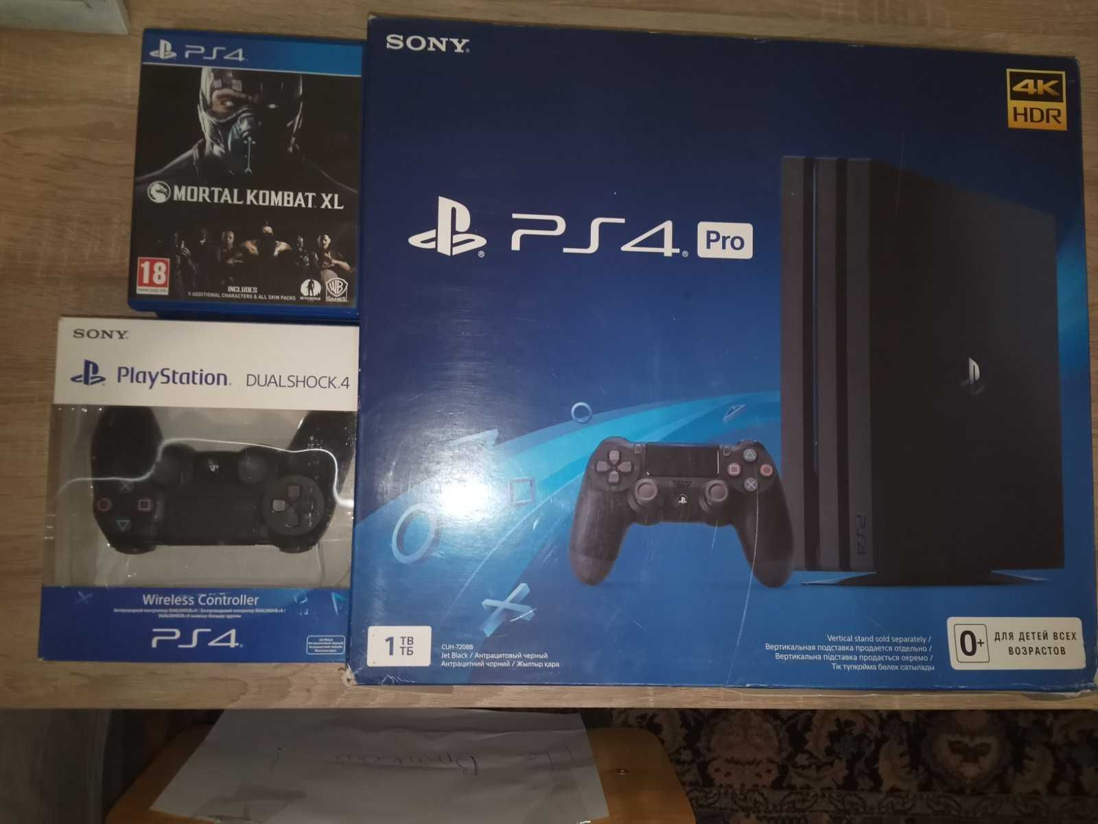 PlayStation 4 pro 1TB + 6 games