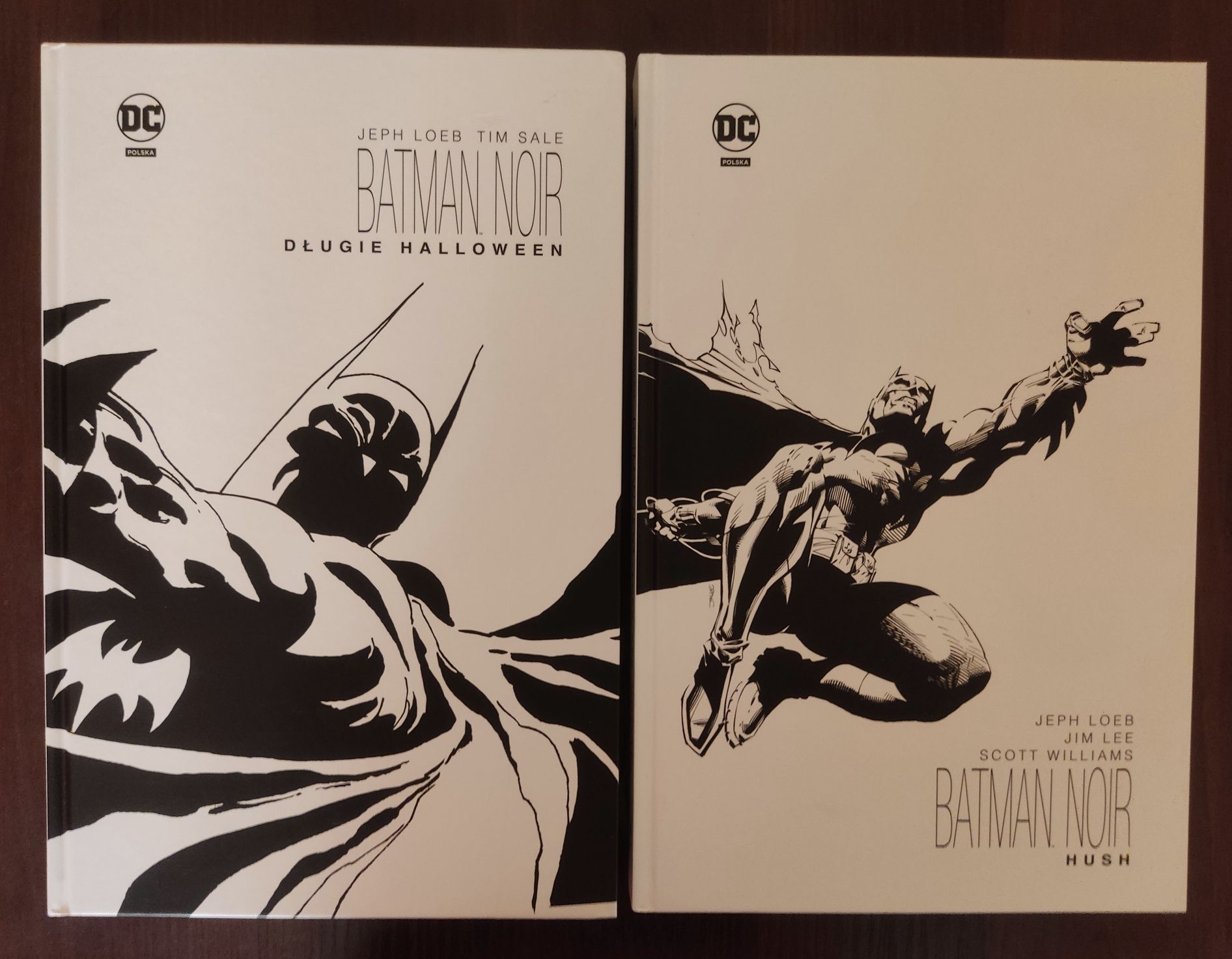 2 albumy komiksowe deluxe Batman Noir (Hush I Długie halloween) Egmont