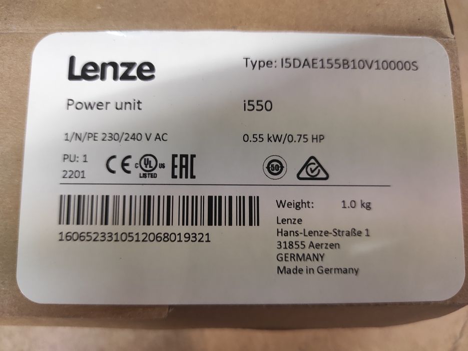 Falownik i modbus Lenze