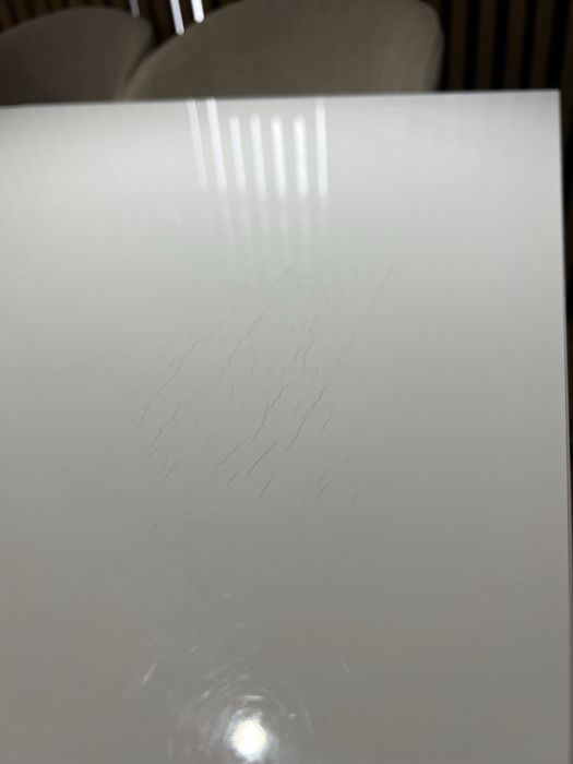 Stół biały rozkładany – 120/160 x 80 cm, wys. 76 cm