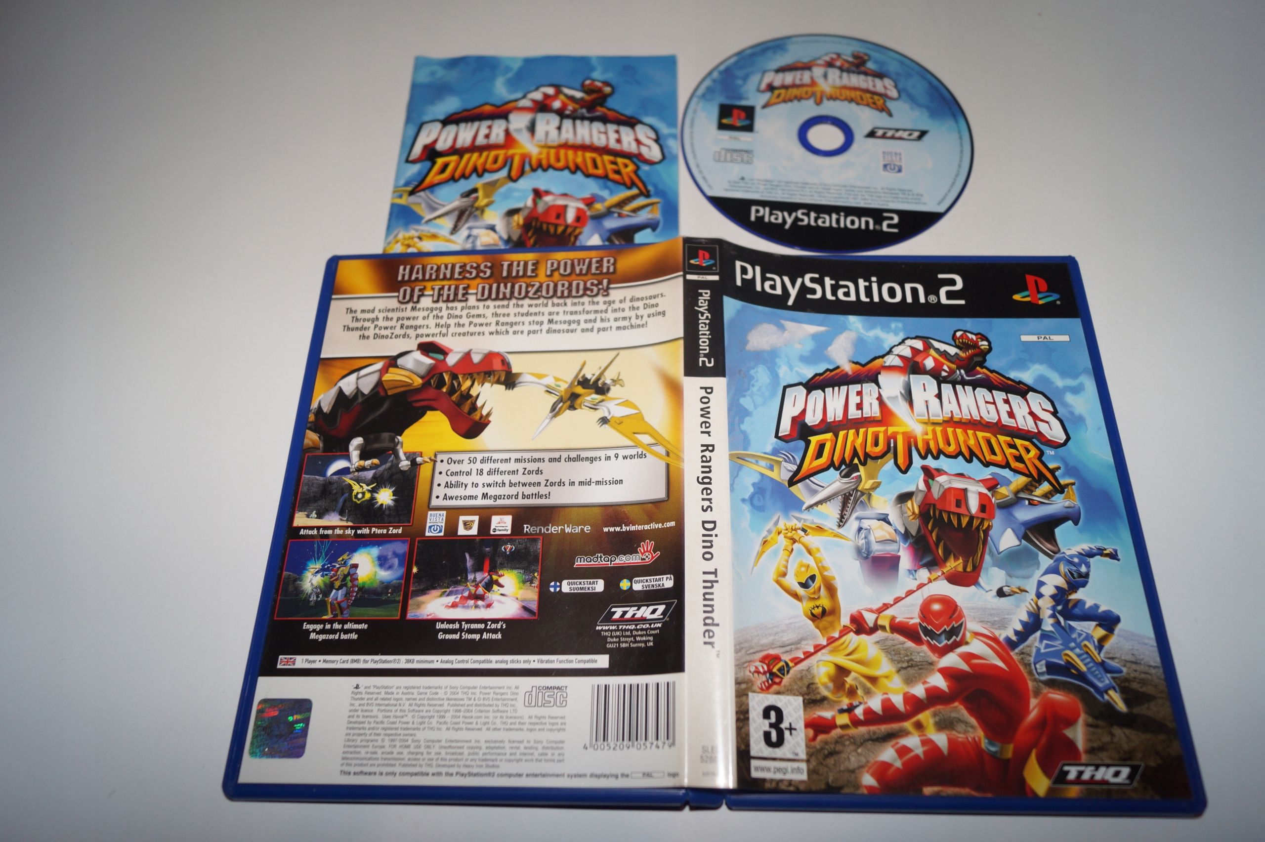 Gra Power Rangers Dino Thunder Ps2 Sony Playstation 2 (Ps2)