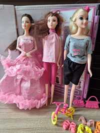 Zestaw Barbie, ubrania, szafa